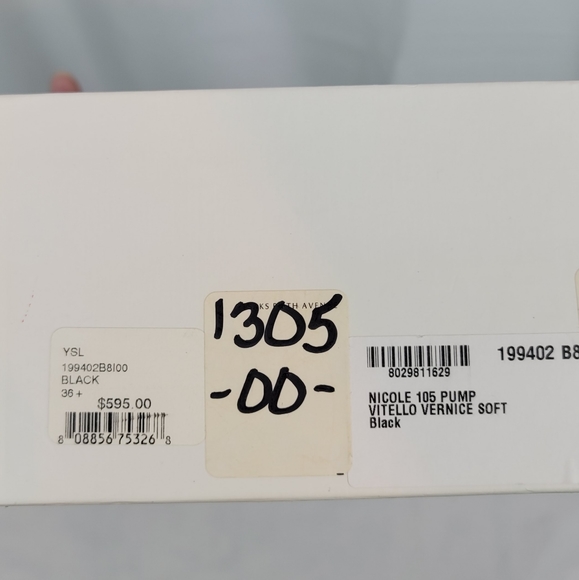 Yves Saint Laurent Black Patent Stiletto Heels Pumps Size 36.5 - Picture 10 of 10